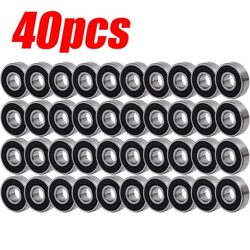 1-40PCS Motor 608ZZ 608RS Bearings High Speed Low Noise Metal Double Shielded Ball Bearing for Electric Scooter Skateboard Wheel