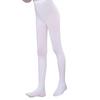 Childrens Soft Velvet Tights White Hosiery Snagging Resistant Design Elastic Waistband Stylish Dance Costume Essential