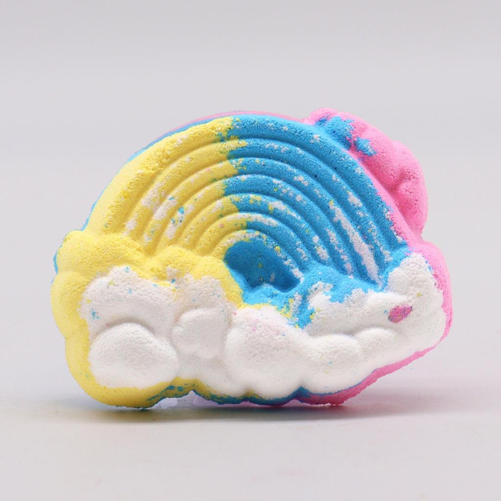 Bath Bomb Cloud Shaped Mango Scented Foaming 95g