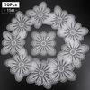 10PCS White Plastic Butterfly Sheet Knitting Board Grid Crochet Embellishments Plastic Mesh Cross Stitch Patterns