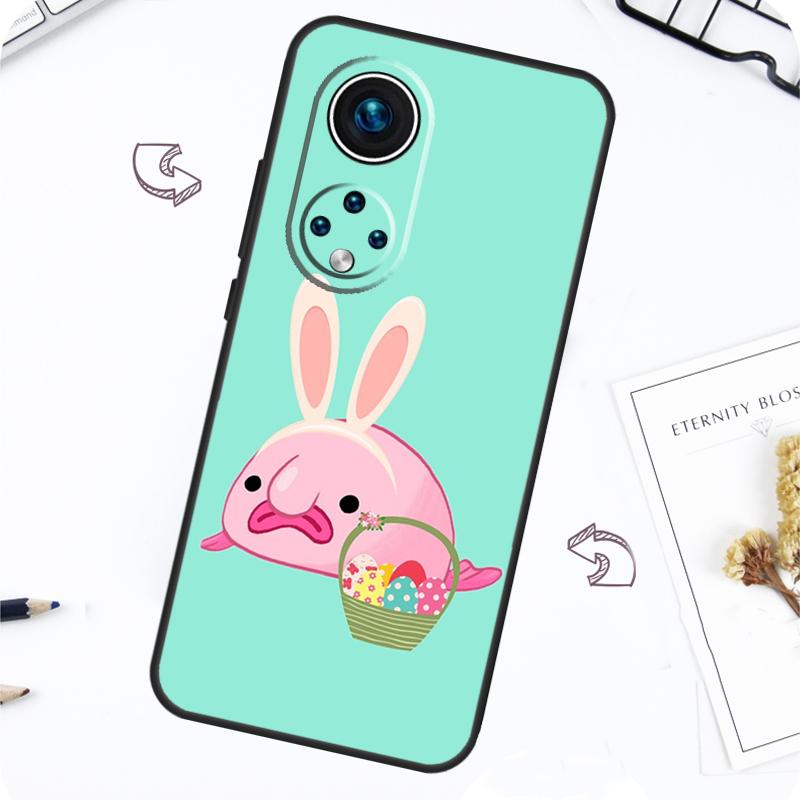 Cute Blobfish Case For Honor Magic 5 6 7 Lite Honor 200 Pro X8b X9a X8a X8 X9 X9c X9b 50 70 90 Lite Cover