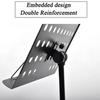 Foldable Music Rack Professional Height Adjustable Music Sheet Book Holder Heavy Duty Music Stand Conductor Stand