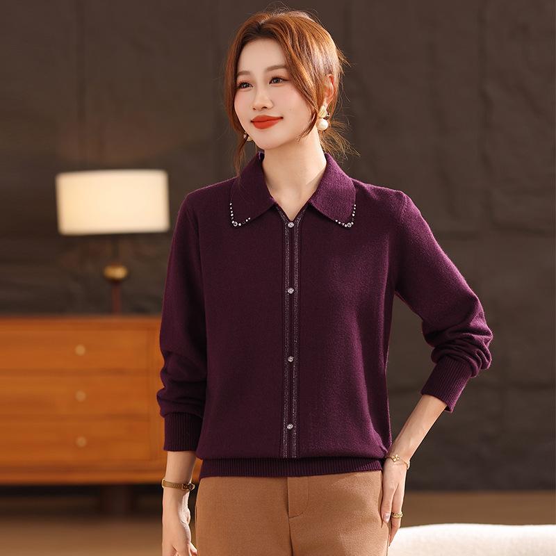 Stylish Doll Collar Sweater: Age-Defying, Light Luxury Lapel Top for Women (2026 Edition)