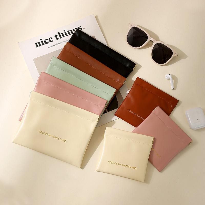 High-Value Portable Storage Bag for Cables, Lipstick, Cosmetics, and Glasses with Automatic Closure