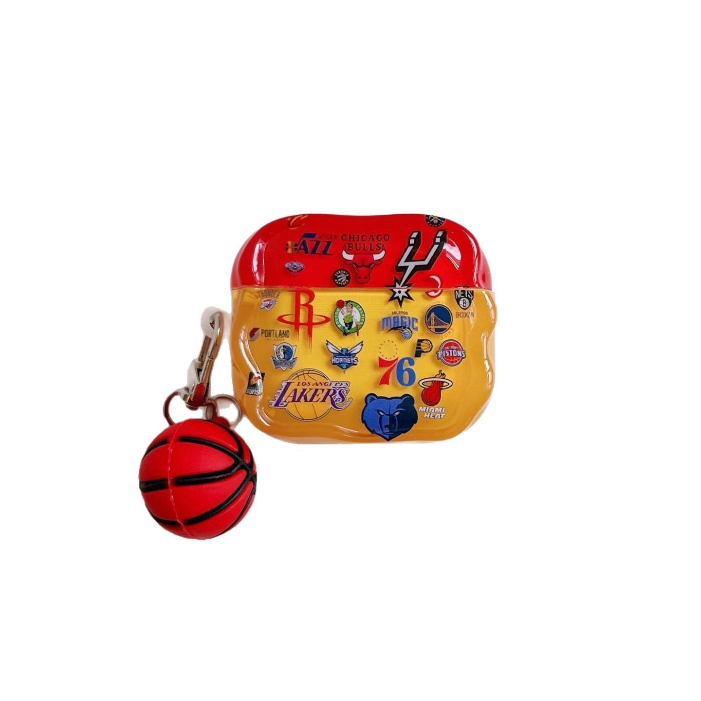 NBA Basketball Logo für AirPods1 Kopfhörerhülle 1/1 Generation Apple AirPods pro1 Schutzhülle kreativ Airpods pro3
