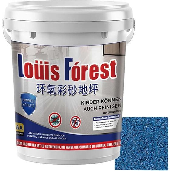 High-Gloss Marble Effect Epoxy Floor Coating, Louis Forest Epoxy Floor Paint, Garage Floors Paint, Waterproof Water-Based Epoxy Floors Paints, Marble