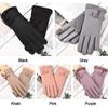 Driving Gloves Outdoor Sport Fleece Furry Warm Mitts Thick Plush Full Finger Mittens Women Gloves