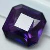 Natural Purple Tanzanite Loose Gemstone Square Cut 7.00 ct for Jewelry Making and Gem Collections
