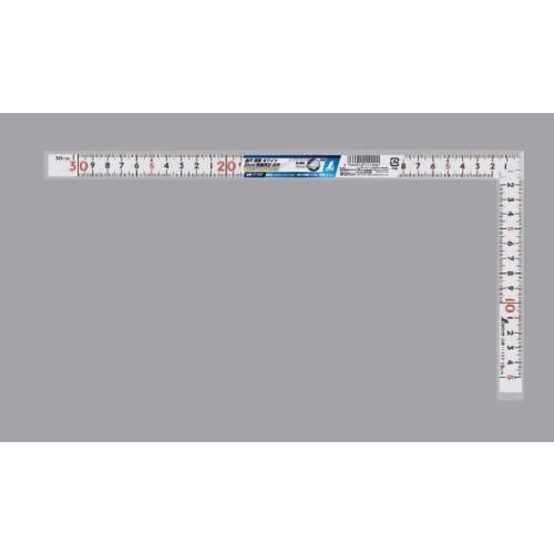 Shinwa Sokutei Curved Ruler, Same Thickness, Front and Back, Masterpiece, White, 30cm, 11100