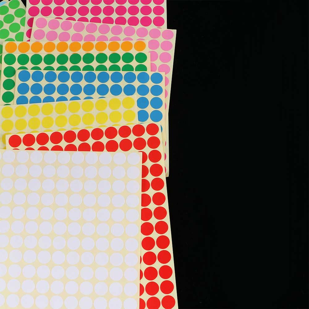 Stickers Self Adhesive Decals Color Coding Labels Circle Stickers Round Stickers Circle Dot Labels