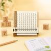 Sliding Multiplication Board Interactive Learning Math Practice Textured Wooden Times Table
