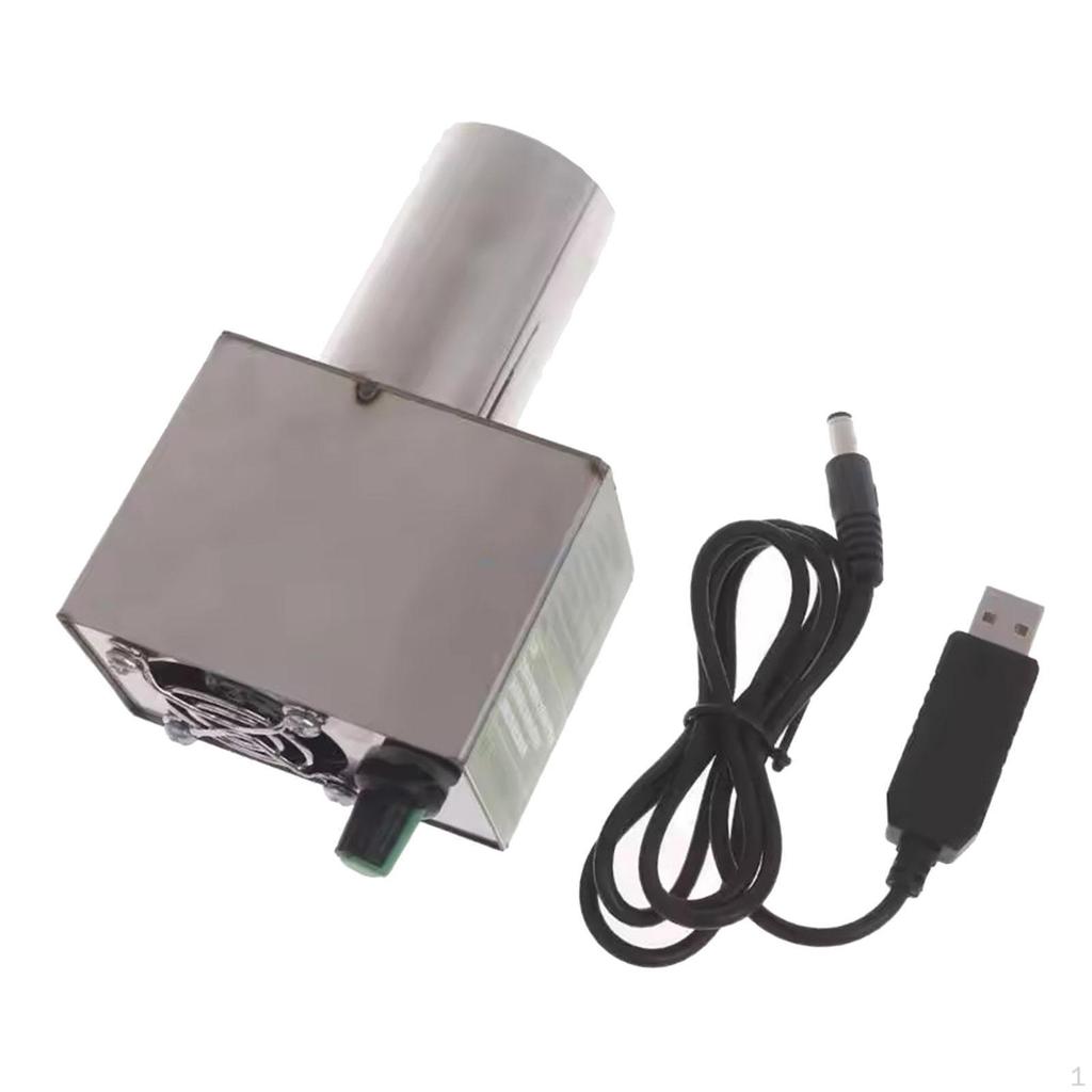 USB BBQ Fan Starter Compact Lightweight Multipurpose Air Blower for Outdoor Fireplace Camping