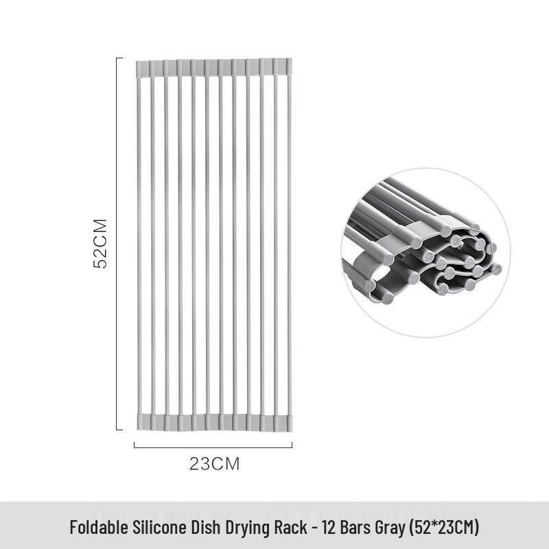 Silicone Roll-Up Kitchen Sink Drying Rack