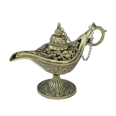 Kadzielnica Lampa Aladyna z Pokrywką, Aladyn i Magiczna Lampa, Strój Cosplay, Lampa, Baśnie Tysiąca i Jednej Nocy, Rękodzieło, Podstawka na Kadzidło, Styl Indyjski, Drobiazg