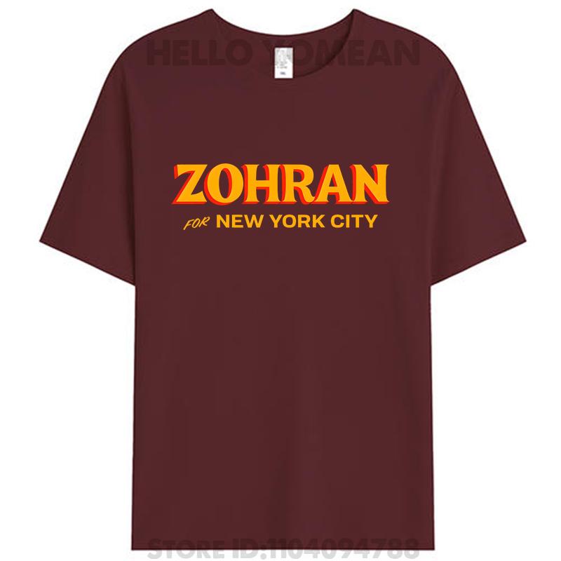 Zohran Mamdani Für Bürgermeisterwahl New York City 2025 Damen Herren Baumwoll-T-Shirt Grafik-T-Shirt Tops