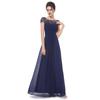 Elegante Abito Lungo in Pizzo da Donna per Balli e Feste Serale con Design Slim Fit