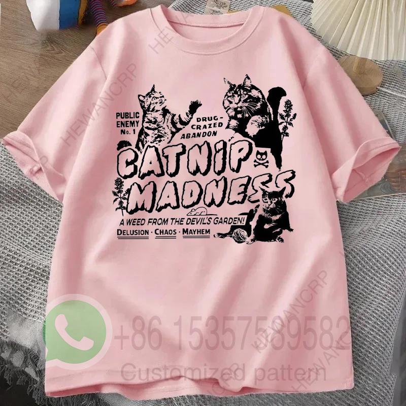 

Crazy Kitten Tshirt Mens Tracksuit Summer Crew Neck Pullover Cotton Casual Sportswear Fashion Tops Harajuku Retro Streetwear 4XL