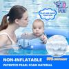 Mambobaby Baby Swim Float with Canopy & Tail Infant Pool Float Non-Inflatable Toddler Swim Float with Skin-Friendly Material for 3-24 Months Baby