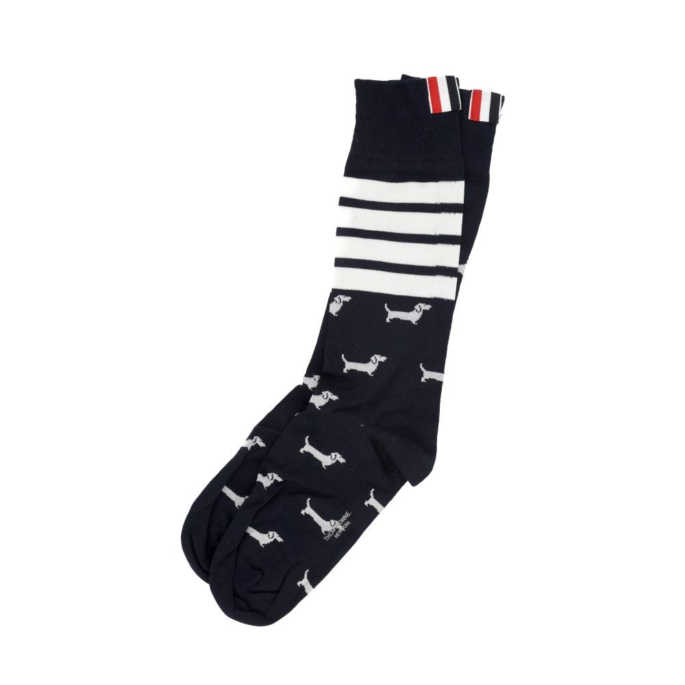 Носки Thom Browne с фестончатым краем и ажурной вязкой Fas226a Y3012 FAS226A Y3012 415