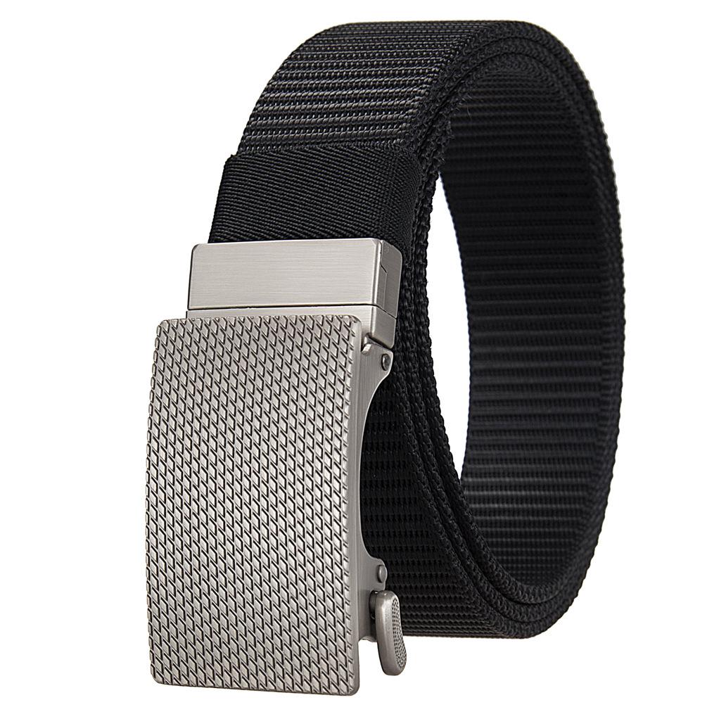 Nylon Braided Belt For Men, Rotating Cloth Belt Buckle Belt Ly36-25948-1