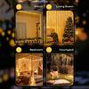 USB LED Fairy Curtain String Lights with Remote & 8 Modes for Christmas, Weddings, & Parties