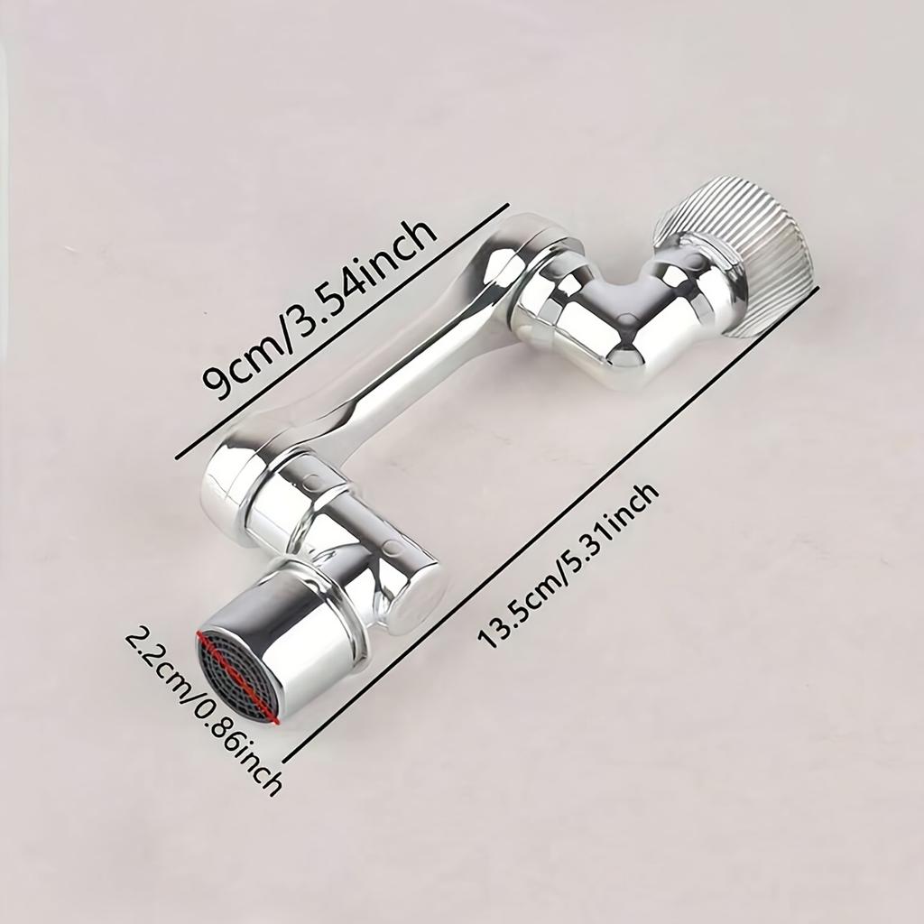 Wysuwany uniwersalny 1440 ° obrotowy robotyczny uchwyt obrotowy przedłużacz napowietrzacza do kranu zlewozmywakowego z 2 trybami przepływu wody