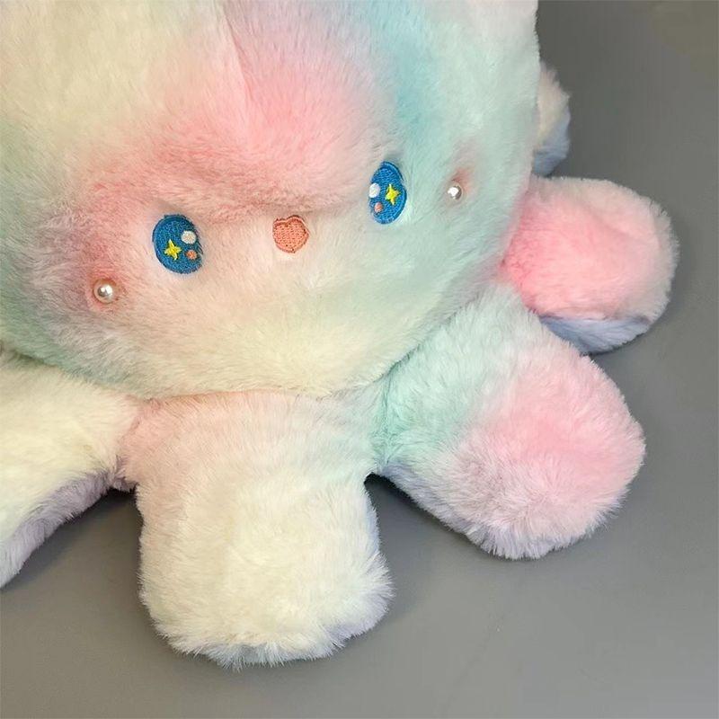 COD Cute Double-Sided Octopus Octopus Rabbit Doll Transformation Flip Plush Toy Octopus Pillow Rag Doll Birthday Gift Cute Super Cute Female