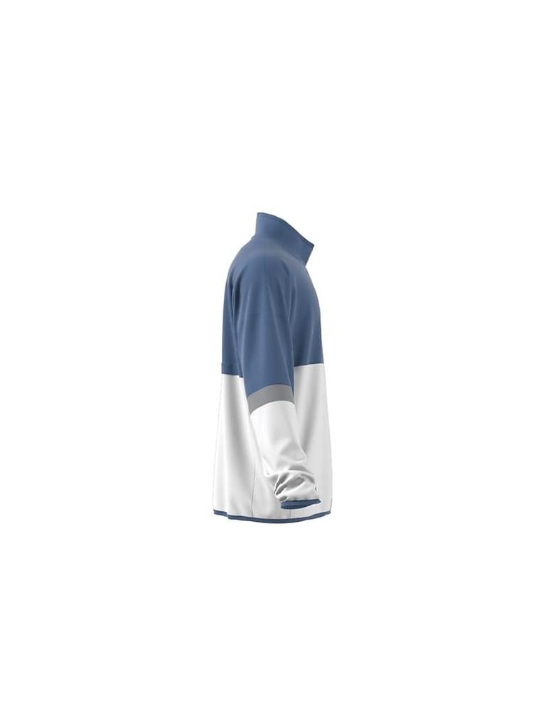 adidas M TENNIS TEAM Wind Jacket with Tricot Hard Tennis Training Shirt HBB74 Crew Size Lining, (IK6093) Blue, J/S
