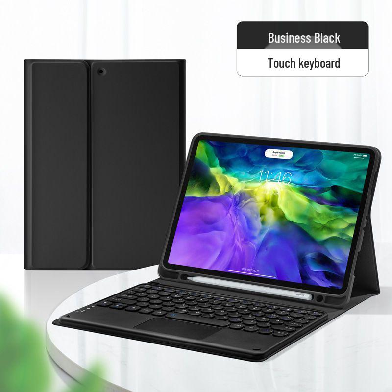 2021 iPad Pro 11 Bluetooth Keyboard Case: Round Keycap, Detachable Magnetic Apple Magic Shell for Air4
