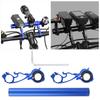 20CM Bike Handlebar Extender Bicycle Aluminum Alloy Handlebar Extension Bracket RackBlue