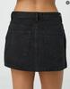 Minigonna Casual Elasticizzata Lavata in Denim Slim Fit da Donna