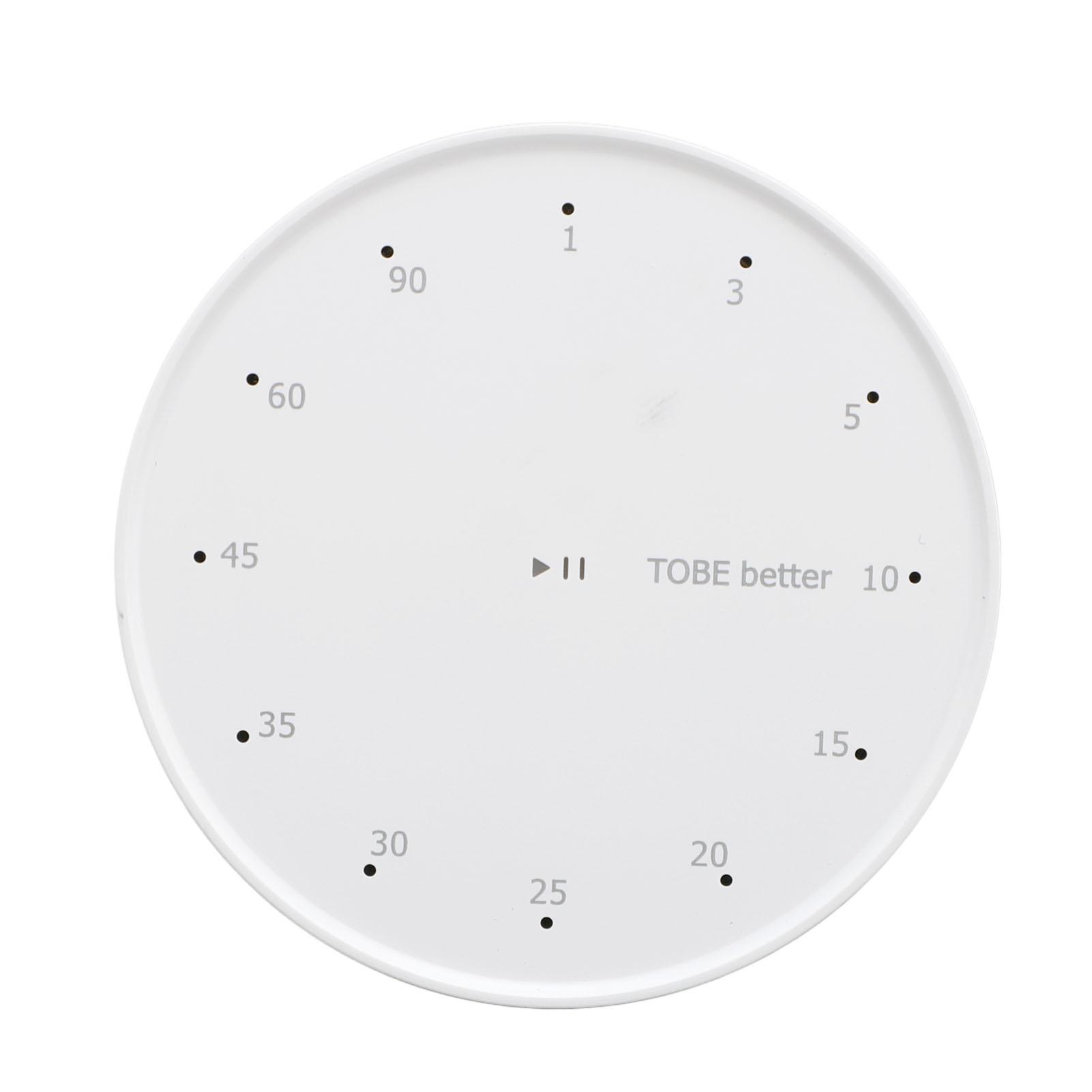 

Electronic Timer Rotating Indicator Countdown Reminder Magnetic Suction Timer for Kitchen Cooking белый