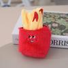 Hamburger Character Plush Bag Keychain Keyring