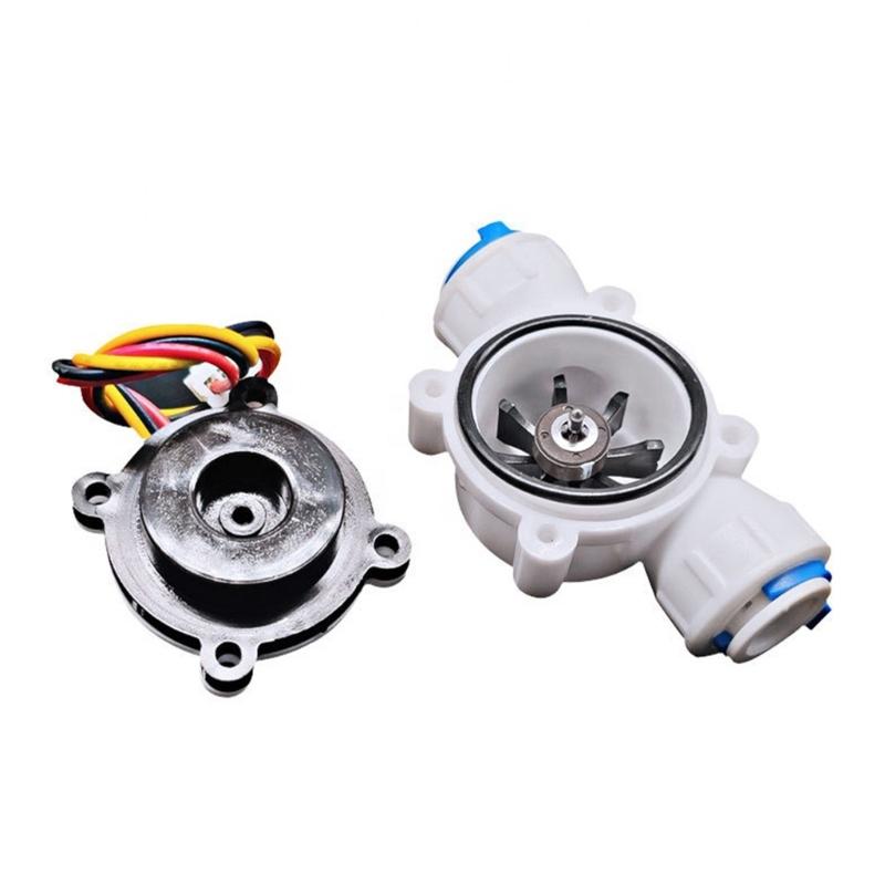 3/8" Water Flow Sensor 0.3-10L/min Hall Effect Flowmeter Fluid Meter Counter