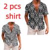 Fashion Casual Homewear Men's Shirts Mexican Style Skull Printing Short Sleeved Shirts Summer Men's and Women's Fashion Holiday Shirt