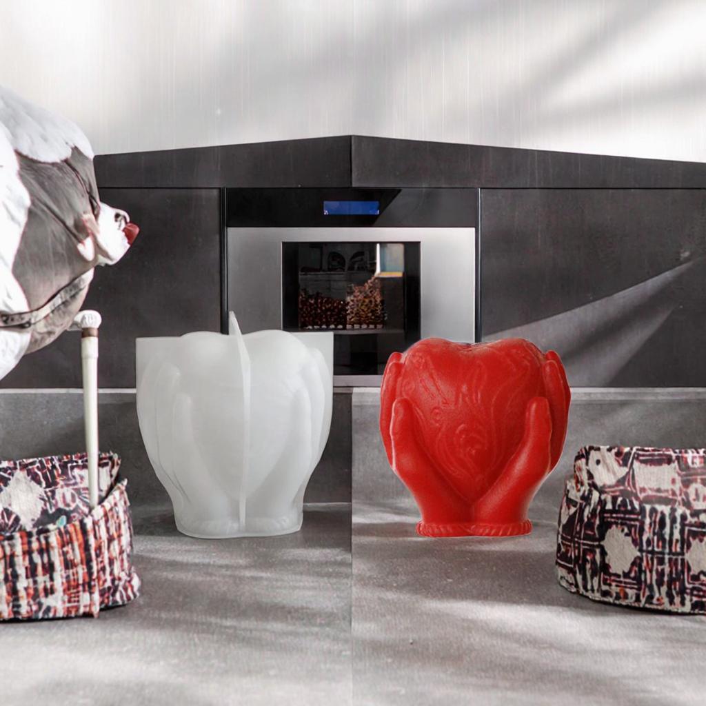 Creative DIY Heart-Shaped Scented Candle Mold Reusable Silicone Material Sustainable and Packaged for Party Decorations