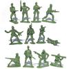 13/26/36/72 Stück Mini-Soldaten Modell Indoor Dekor Sammlung Sandtisch Militärsimulation Spiel Requisiten für Party Geburtstagsgeschenk XJM