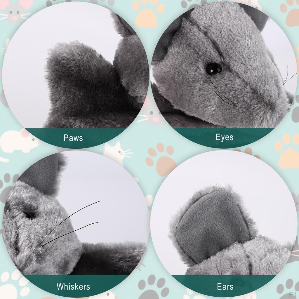 Mănușă Jucărie Pisică Lupte, Cadou Exercițiu Șoareci Marionetă de Mână Joc Interactiv pentru Copii Adulți