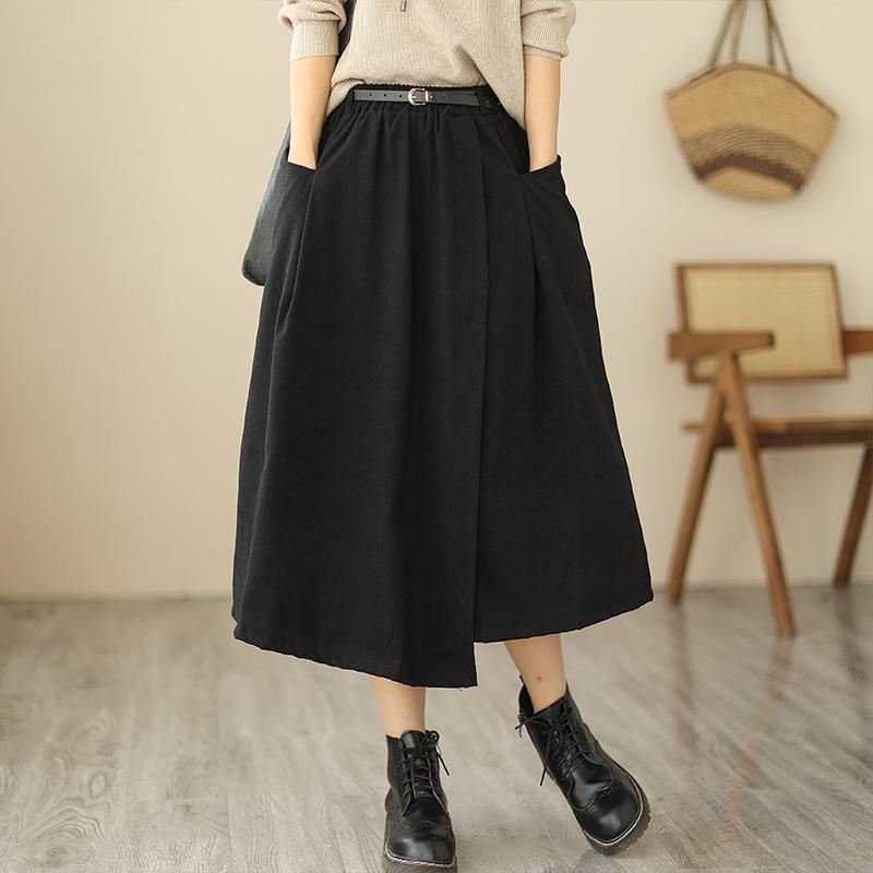 

Женское длинное платье оливкового цвета One size чёрный