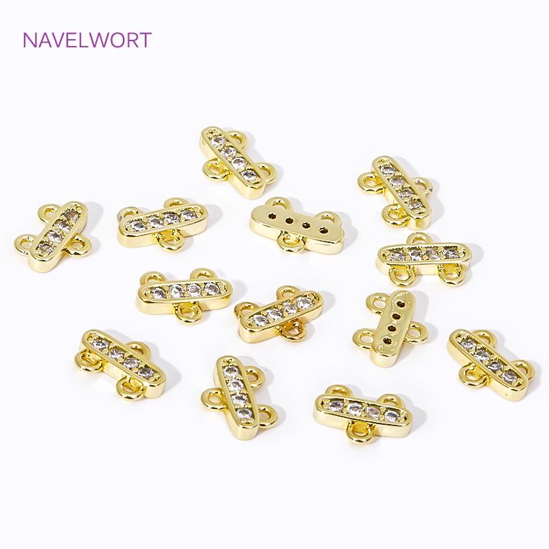 18K Gold Plated Multi Strand Connector End Bar,Layering Clasps,Chains Ends Connectors For Bracelets Jewelry Making  Accessories