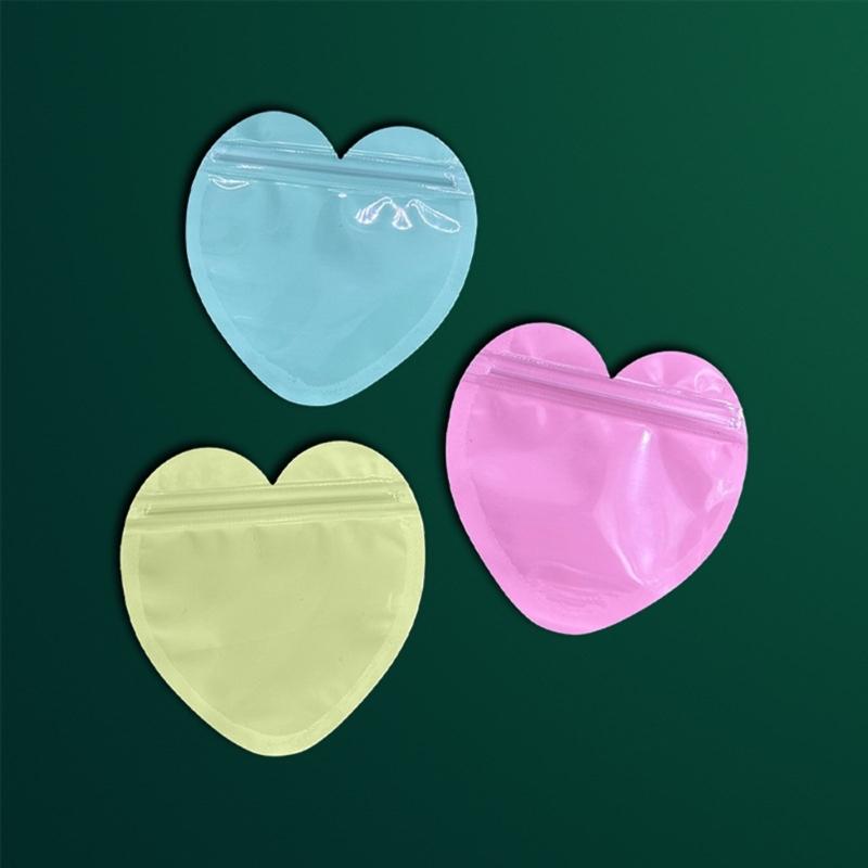 Versatile Heart shaped Self sealing Bags Trendy Jewelry Storage Bags Stylish Organizer for Showcasing Your Accessories