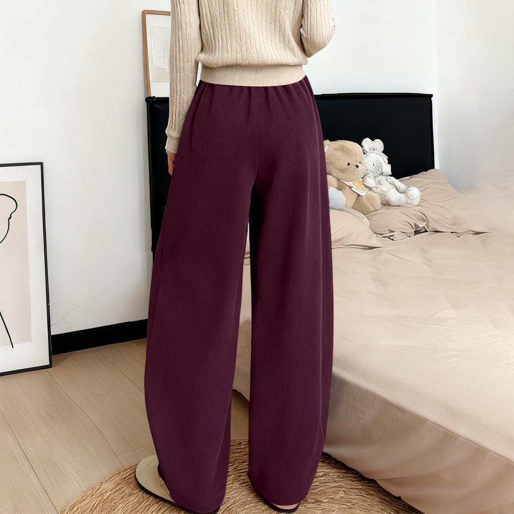 Women's Fashionable Loose Wide-Leg Trousers