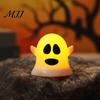 Colorful Ghost Mood Light 6 Pcs Decorative Light, LED Color Changing Warm Flameless Battery-Operated Halloween Party Table Centerpiece Mini