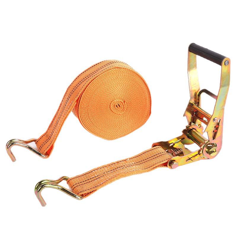 Breite Ratschengurte mit Doppelhaken zur Ladungssicherung