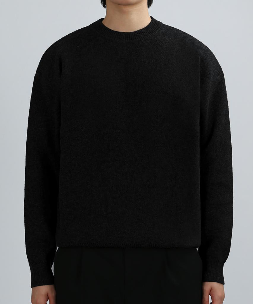 JHONNY WEST Jacquard Pullover Round Knit (Black)