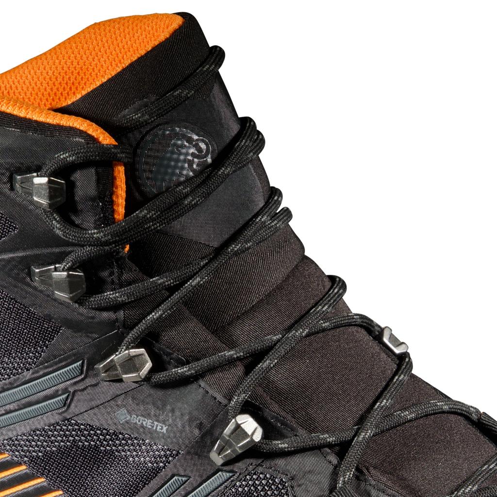 Mammut Ducan II High GTX Size Tangerine Men's GORE-TEX 3030-05040, 8, Black-Dark