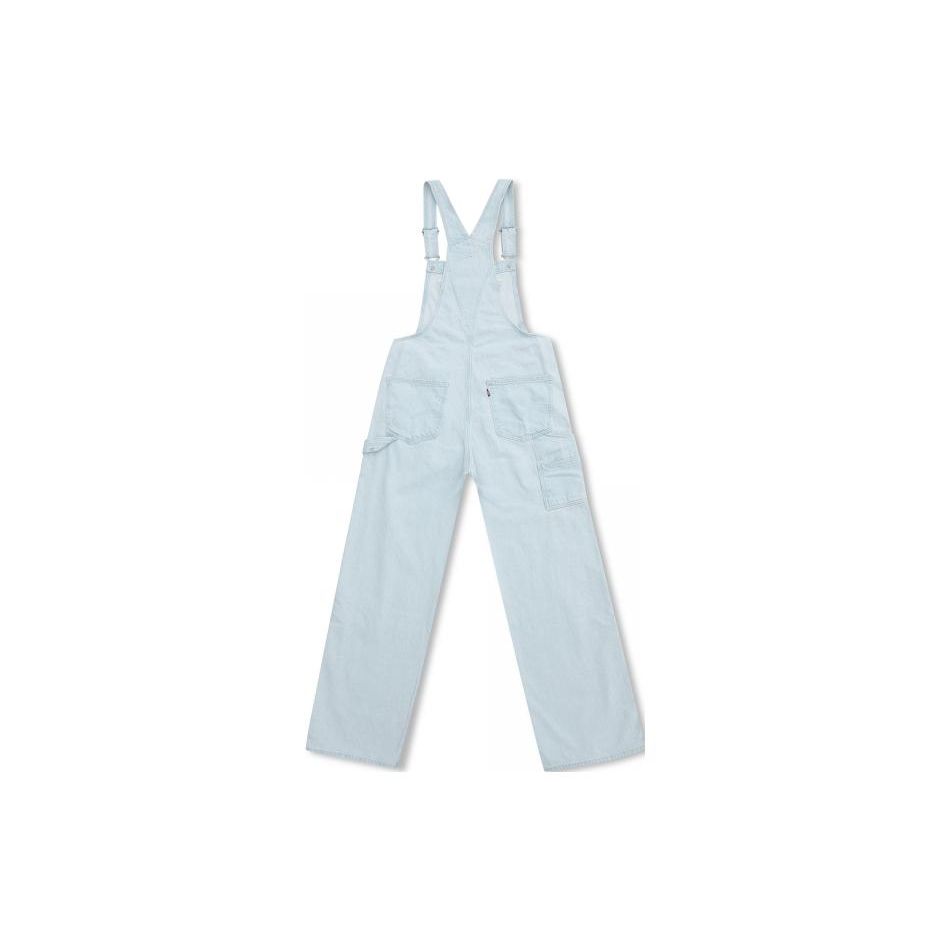 Levis FW22 Solid Color Large Pocket Button Overalls Women overalls Blue A3513-0000