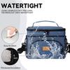 Large-capacity picnic bag, non-food contact, women's insulated lunch bag, reusable portable cooler bag, multifunctional crossbody bag with adjustable