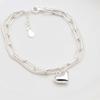 Women's Fashion Accessory Daily Double-Line Heart Bracelet