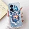 For Oppo Realme C55 RMX3710 Case Cute Cat Luxury Flower Bow Silicone Soft Matte Cover For Realme c55 C 55 Shockproof  Phone Case